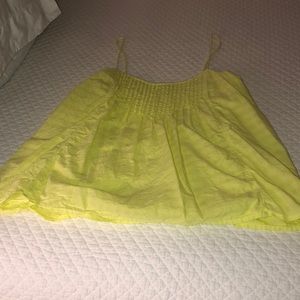 Neon yellow jcrew blouse
